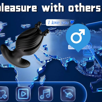 Male Sex Toys Prostate Massager Anal Vibrator for Men Anal Plug 9 Tension Shock Flapping Thrusting Vibrating Butt Plug for Gay