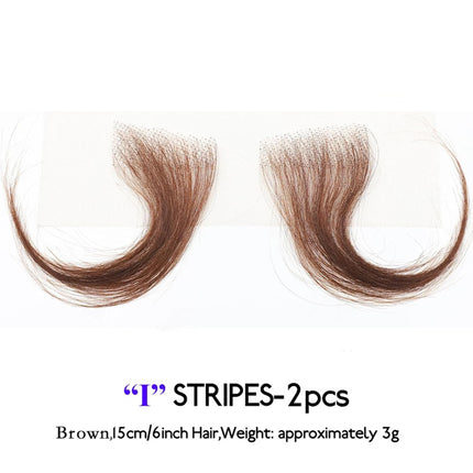 Lace Edges Baby Hair 100%Human Hair Edge for Women Swiss HD Lace Baby Hair Edges Strips Reusable Invisible Lace Hairline Instant