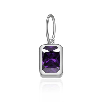 DPLAOPA 925 Sterling Silver 12 Birthstone CZ  Clips Charm Beads Pendant For Necklace And Bracelet 2024 Women Luxury Fine Jewelry