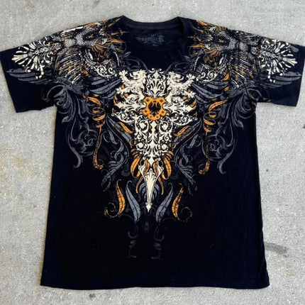 The new men's T-shirt for summer 2025 is a casual, fashionable, sporty, soft, comfortable, and breathable 3D pattern print.