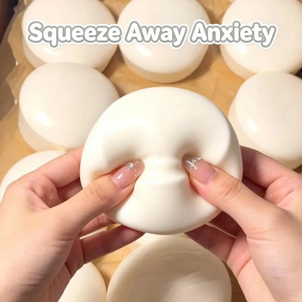 New Milk Cake Squeeze Taba Soft Toy, Cute Milky White Squeeze Toy, Finger Toy, Stress Relief Toy, Soft Girl Birthday Gift Toy