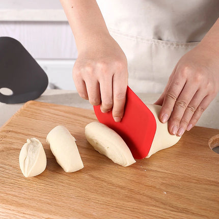 Silicone Dough Scraper Standing Baking Dough Pizza Cutter Pastry Slicer Blade Handheld Flour Scraper Kitchen Gadgets Tools