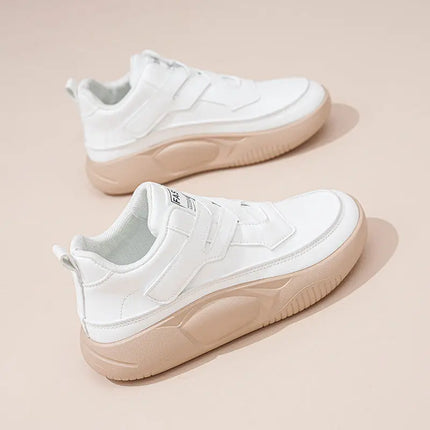 Women's High Top Shoes Spring Soft Leather ComfortableTravel Sneakers Casual Antislip Shoes