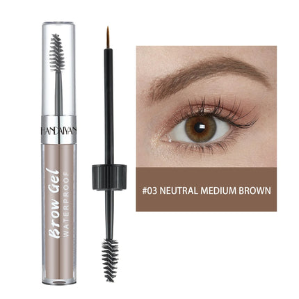 HANDAIYAN Eyebrow Tattoo Gel Semi-permanent Waterproof Lasting Eye Brow Tint Dye Black Brown Eyebrow Dyeing Cream Women Makeup