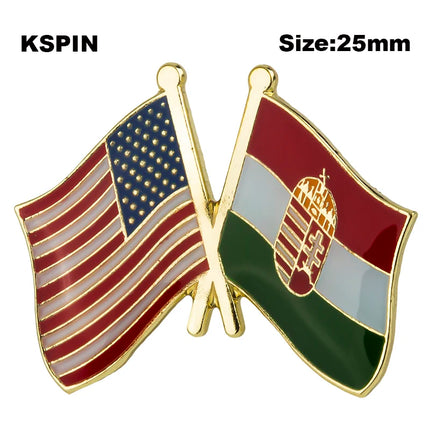 Hungary Flag Badge Brooch Natinal Lapel Pins Flag Lapel Pins Country Flag Badge