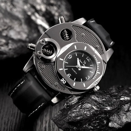 Men's Watch, Leisure Sports V8 Quartz Watch, Trendy Fashion Silicone Watch Classic Analog Display Wristwatch for Casual
