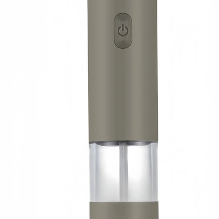 Rechargeable Electric Salt&Pepper Grinder Set with Wood Base, Automatic One‑Hand Operated Spice Mill with Adjustable Coarseness