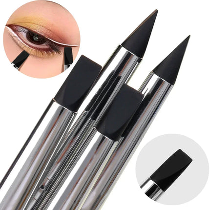 Silicone Eyeliner Brush Blade Multi-purpose Eyebrow Lipstick Brushes Easy To Use Nail Painting Pen Eyes Shaping Modeling Tools