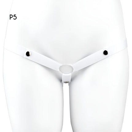 FRRK Elastic Band Chastity Belt for Male Chastity Cage Auxiliary Belt Adjustable Underwear Rope Scrotum Ring Sissy Sex Toys