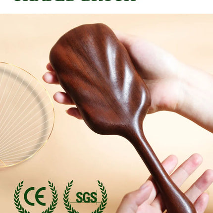 Detangling Hair Brush Women Custom Name Sandalwood HairBrush Wide Tooth Paddle Hairbrush Wood Comb for Hair Massage Scalp Brush