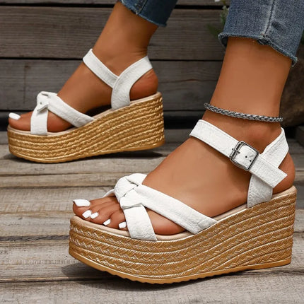Heels Women's Sandals 2026 Wedge Heel Shoes For Woman Sandals Platform Shoes Summer Women Sandals Heeled Elegant Sandalias Mujer