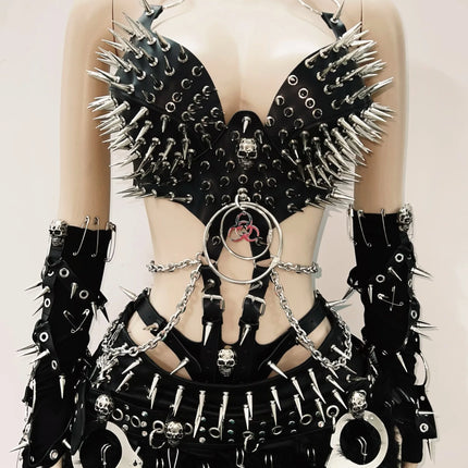 Gothic Tank Tops Punk Tank Tops halter top y2k clothes y2k crop top gothic clothes y2k top rivet Tank Tops Skull top vintage top