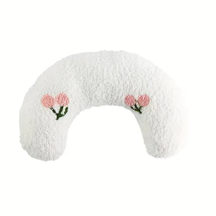 Cat Moon Shaped Pillow, Super Soft Plush Half Donut Pillow, Pet Toy, Cat Sleeping Pillow, Dog Universal Mat, Pet Supplies