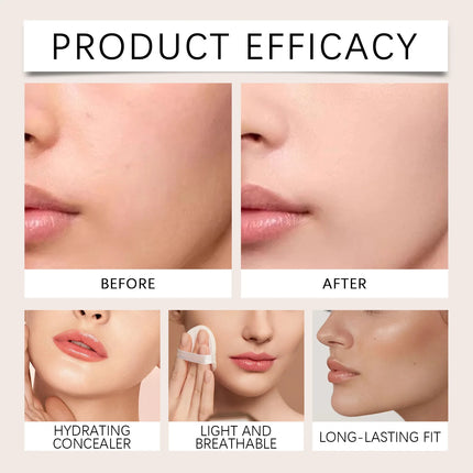 Concealer Lightweight Natural Coverage Of Skin Blemishes Spot Acne Print Cover Dark Circles Long-Lasting Non-Removing Makeup