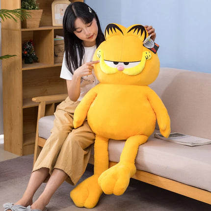 Big Size Garfield Plush Anime Animal Lazy Foolishly Tiger Skin Simulation Ugly Cat Kawaii Garfield Stuffed Peluche Doll Gift