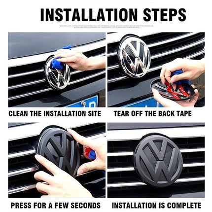 Car Front Grill Emblem For VW POLO GOLF 5 6 7 7.5 8 MK5 MK6 MK7 MK8 Scirocco Rear Trunk Lid Covers Logo car accessories