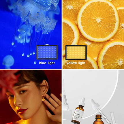LED Photography Video Light Panel Lighting Photo Studio Lamp Kit With Tripod Stand RGB Filters For Shoot Live Streaming Youbube