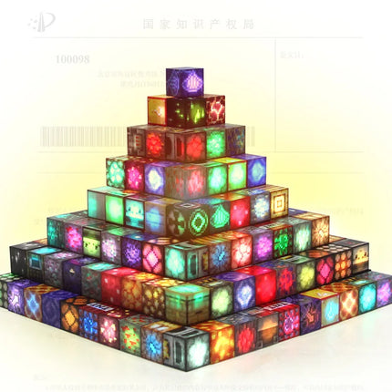 Light-Up Magnetic Blocks 2cm - Set of 10 Pieces