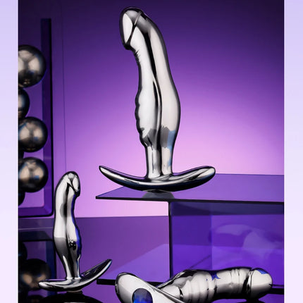 1Pcs, Metal Realistic Dildo Anchor Anl Plug, Three Sizes, Gem Base Anal Plug, G-Spot Massage, Sexual Health, Adult Sex, Sex Toys
