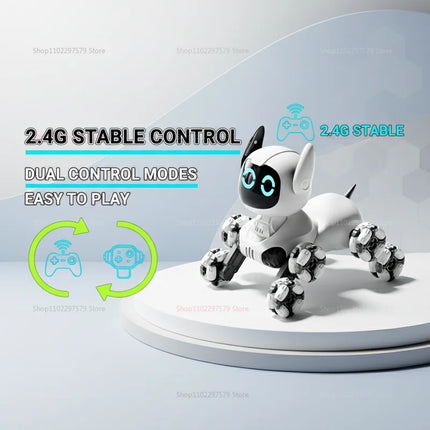 8WD RC Smart Al Robot Dog Car Toys for Kids Remote Control Stunt Drift Car Touch Sensing Music Electric Toys Gifts for Kids Boys