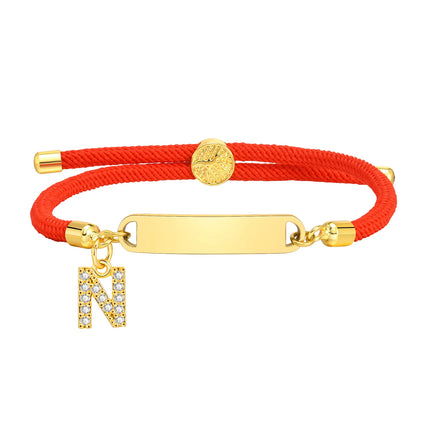 Vnox Free Personalized Baby Name Birthdate Bracelets for Newborns Name Bracelets,A-Z Initial Letters Bracelets Gift to Boy Girls