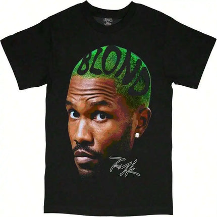 Frank Oceans Shirt Rap Tee Concert Merch Blonds Album Cover Graphic T-Shirt COTTON New Arrival Anime