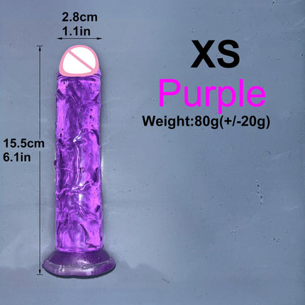 Cheap 5 Colors Small Transparent Dildo Suction Cup Jelly Dick Women Erotic Anal Sex Toys Soft Clitoral Vaginal Masturbators Penis