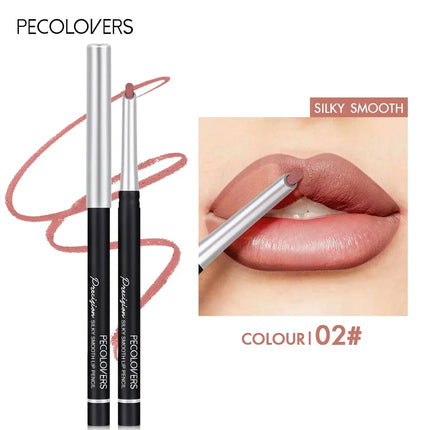 Slanted Tube Lip Liner, Lipstick Lip Pencil, Waterproof Lipstick Pen,Long-Lasting,Matte Lip Liner