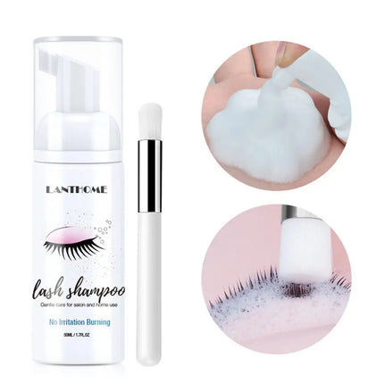Eyelash Extension Shampoo Foam Lash Cleaning Foam Deep Clean  Mousse No Stimulation Mascara Remover Makeup Accessories Tools