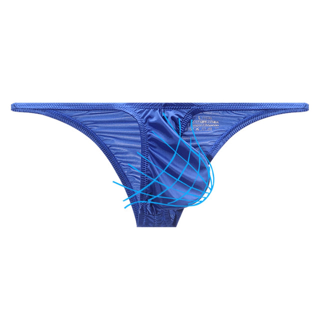 Men's Underwear Ice Silk Low Rise Sexy Bikini Briefs