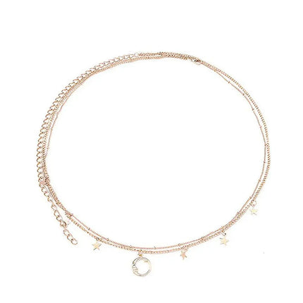 Waist Chain Sexy Belly Belt Waist Chain Women Double Chain Sexy Sexy Pants Fashion Chain Layer Adjustable Waist Chain I2Y2