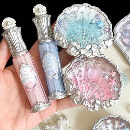 Flower Knows Shells Jewel Collection Makeup Lip Glaze Essence Honey Moisturizing Long-lasting Glossy Gloss Delicate Cosmetics