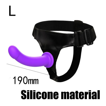 Remote Control Vibrating Silicone Strap On Dildo Harness, Adjustable Wearable Pegging Panties for Couples, Detachable Dual Stimu