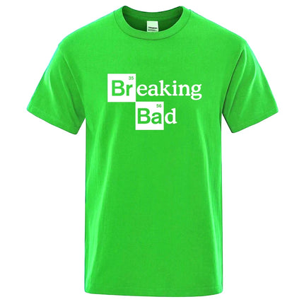 Men's T-shirt High Quality Cotton Blend O Neck Heisenberg Men T-shirt Short Sleeve Casual Breaking Bad Print T Shirt for Men