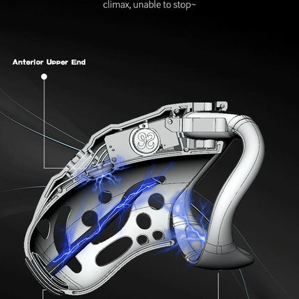 Intelligence Chastity Cage Men's Sm Conditioning Abstinence Plastic Penis Lock with Urethral Blockage Remote Control