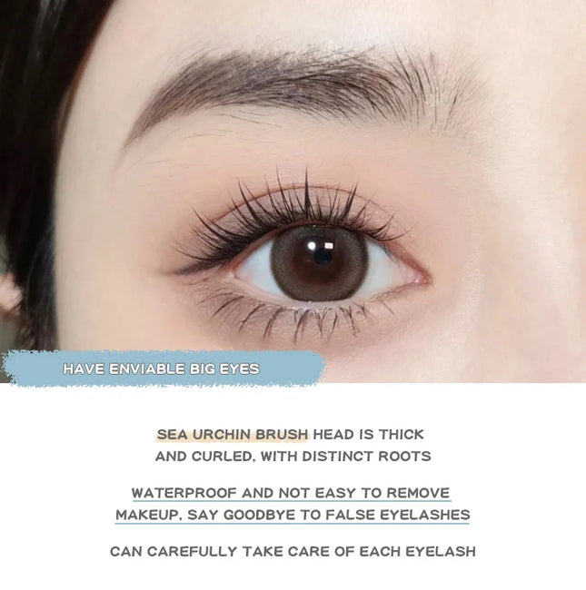 Gege Bear Dream Party Curly Black Sunflower Mascara Cute Design All Day Long-Wearing Lash-Lengthening Thick Volume Eyelashes