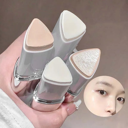 2-in-1 Facial Makeup Lazy Person Eraser Foundation Stick Brightens Concealer Stick Lightweight Moisturizing Brightening Cosmetic