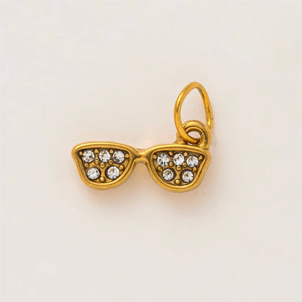 Fashion stainless steel furniture food series DIY pendant accessories gold-plated color preservation
