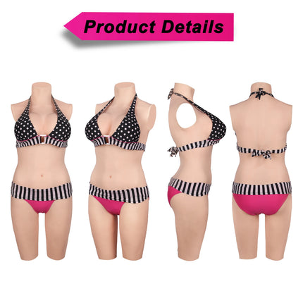 KUMIHO Silicone Bodysuit Crossdressing Cosplay Fake Boobs Breasts Forms Male to Female Transgender Body Suit Shemale Costumes
