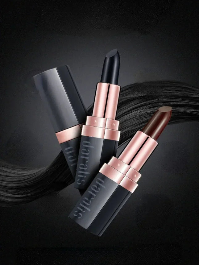 Instant Hair Dyeing Pen Portable White Hair Coloring Lipstick Cover for Eyebrow Tattoo Concealer Hair Dyeing Tool