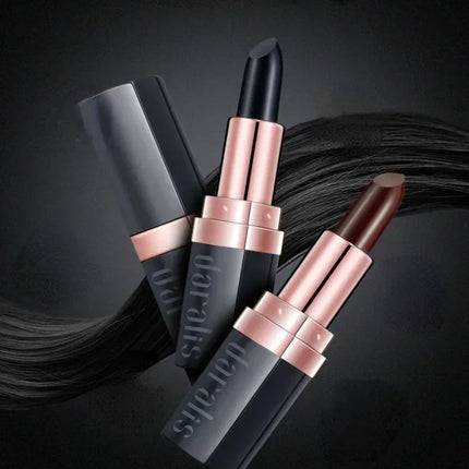 Instant Hair Dyeing Pen Portable White Hair Coloring Lipstick Cover for Eyebrow Tattoo Concealer Hair Dyeing Tool