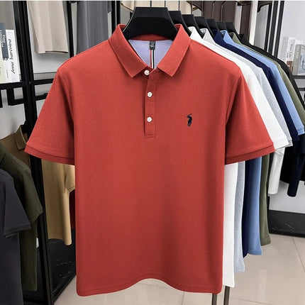 Luxury brand short sleeve polo shirt, exquisite pony embroidery, summer new breathable T-shirt, new fashion Paul men's wear