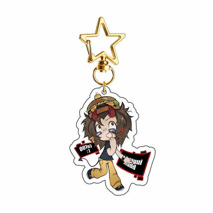Game Forsaken Cosplay Keychain Unisex Kawaii Acrylic Keyring Key Chain Bag Decoration Ornament Props