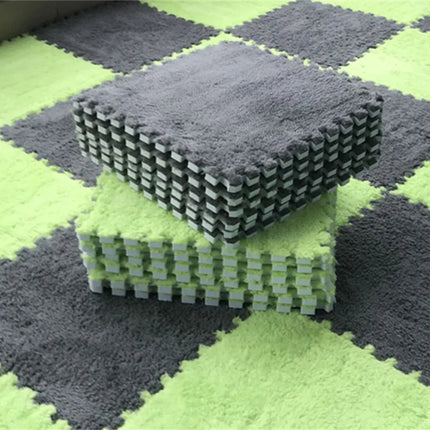 Soft Plush Children's Mat Baby Play Mat Baby Toys Eva Foam Puzzle Carpet In Children's Room Keep Warm Playmat 30*30*1CM