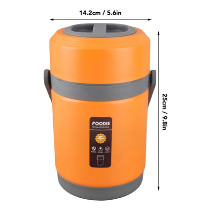 2L Portable Thermal Cooker Pot 304 Stainless Steel Food Containers  Constant Temperature Heat Preservation Lifting Pot