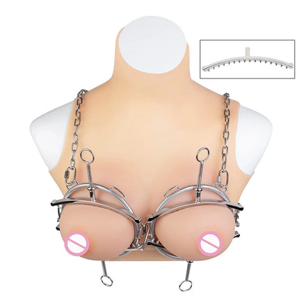 FRKO Weight Nipple Clamps Metal Breast Clips Spike Nipples Teasing Adult Female Chest Stimulator Chain Bondage Sex Toy For Women