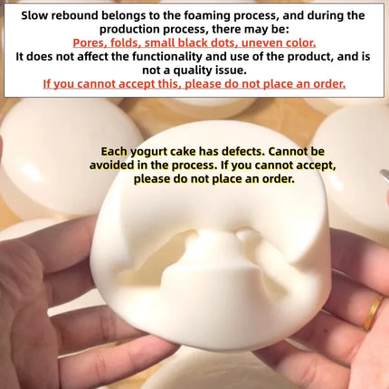 Taba Squishy Yogurt Cake Bread Squeeze Toy Soft Stress Relief Slow Rising Sensory Fidget Toys for Kids and Adults Relaxing Gifts