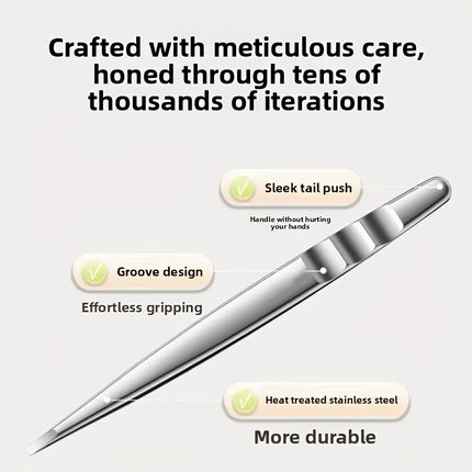 Professional High-Precision Tweezers for Eyebrows Facial Hair and Ingrown Hair Removal for Women and Men Stainless Steel Clip