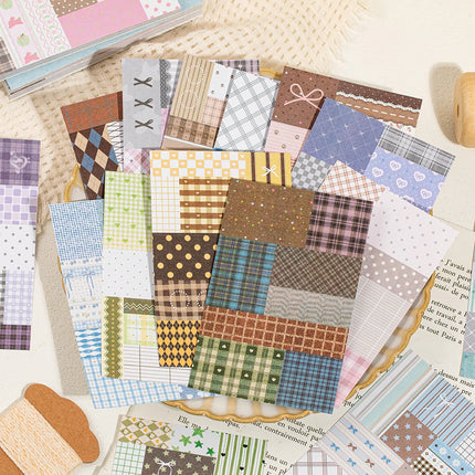 20/30 Sheets Patchwork Style Cut Film Sticker Book Japanese Stationery Stickers Journal Handbook Scrapbooking Aesthetic Sticker
