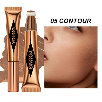 6-colour cushion cotton blush, skin-friendly highlighter that is not irritating, blends naturally without clumping.